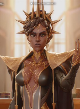 英雄联盟梅尔米达尔达3D打印模型STL文件素材高精度已分体