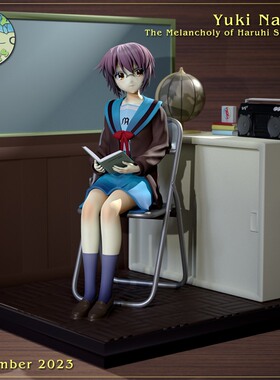 3d打印模型凉宫春日Nagato Yuki长门有希STL手办素材文件图纸分体