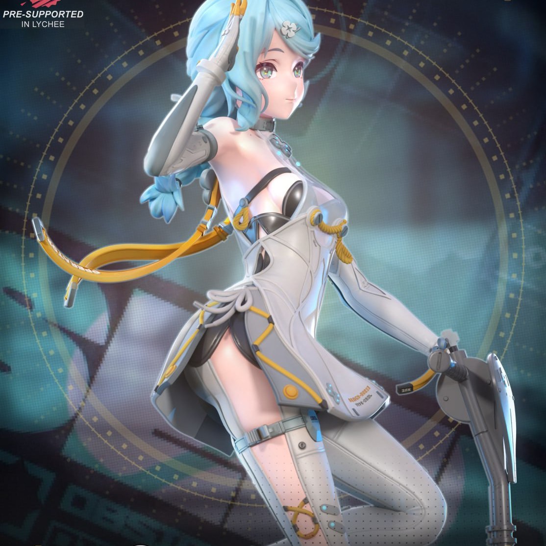 绝区零小希德3D打印模型STL文件素材高精度图纸