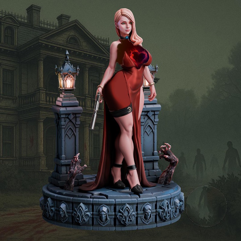 冷酷型战士Nina妮娜收割者3D打印模型STL文件素材高精度图纸