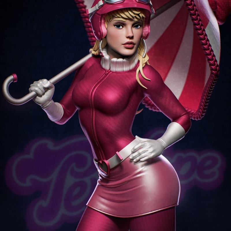 疯狂大赛车潘妮洛普的危险3D打印模型STL文件素材高精度