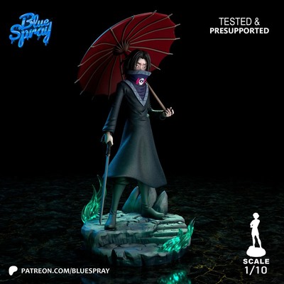 3D打印模型已分体全职猎人飞坦·波托欧STL文件素材高精度