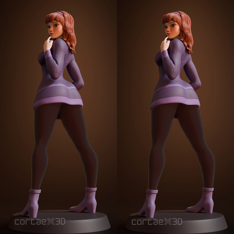 《史酷比》达芙妮·布莱克3D打印模型STL文件素材高精度双体