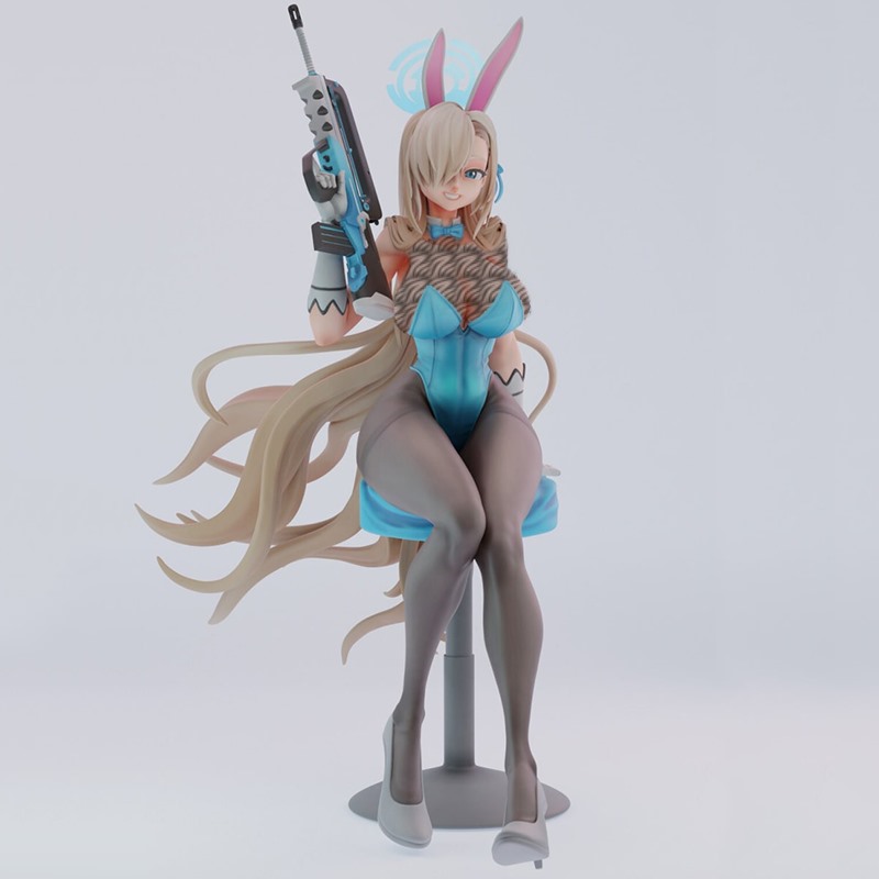 飞鸟蔚蓝档案Archive羽沼明日奈菜羽野3D打印模型STL文件素材高精