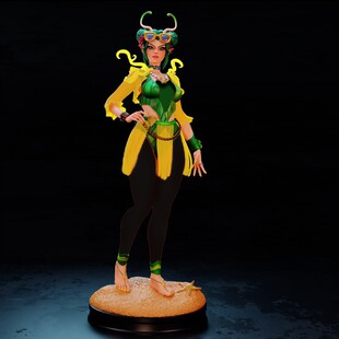 夏日螳螂女曼蒂斯漫威对决3D打印模型STL文件素材高精度