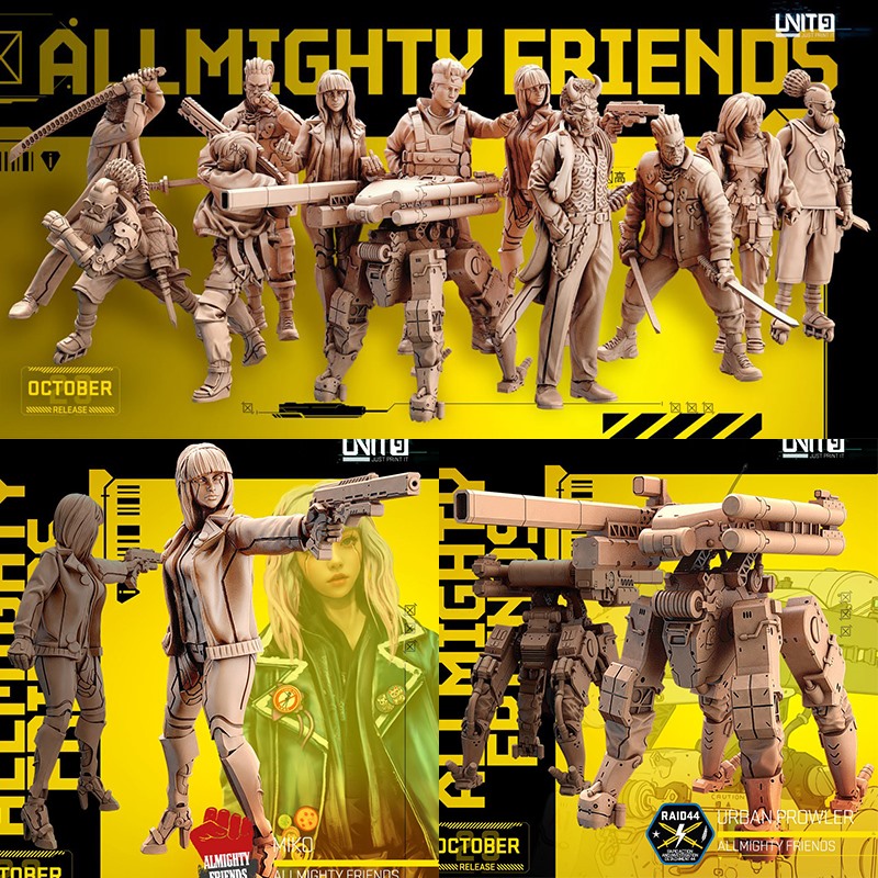 指尖战旗室城市徘徊者赛博朋克第九单元跑团棋子3D模型桌游战棋