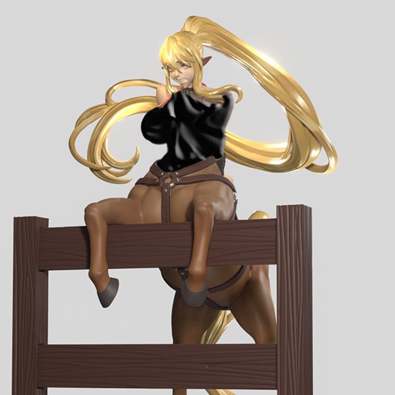 魔物娘的同居日常赛托蕾亚人马3D打印模型STL文件素材高精度