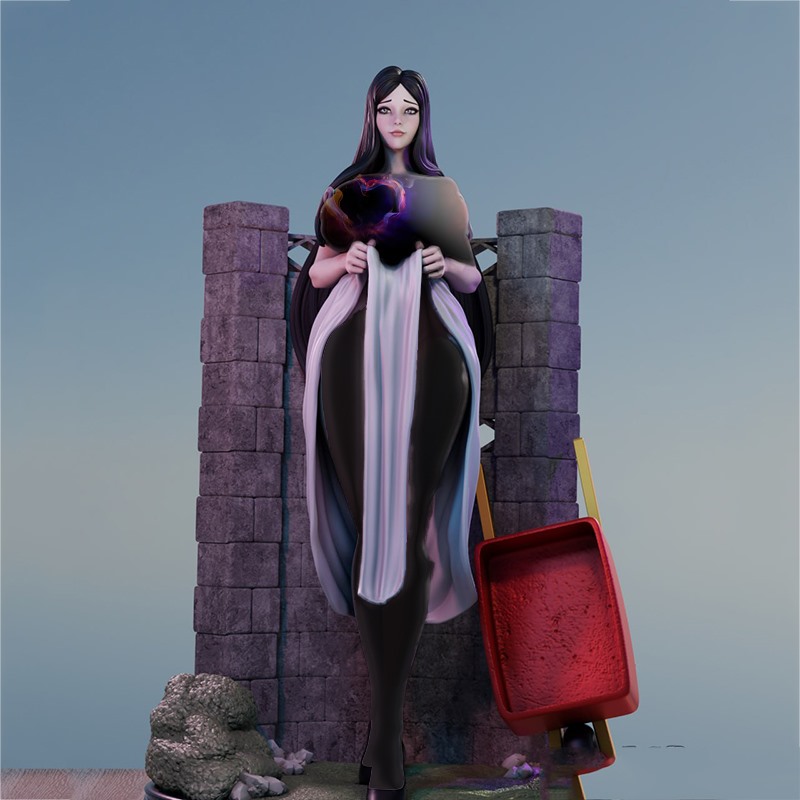 八尺大人3D打印模型STL文件素材高精度女爵夫人分体