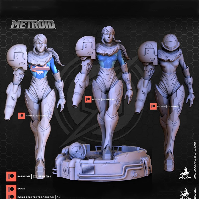 银河战士密特罗德萨姆斯装装甲3D打印模型STL文件素材高精度