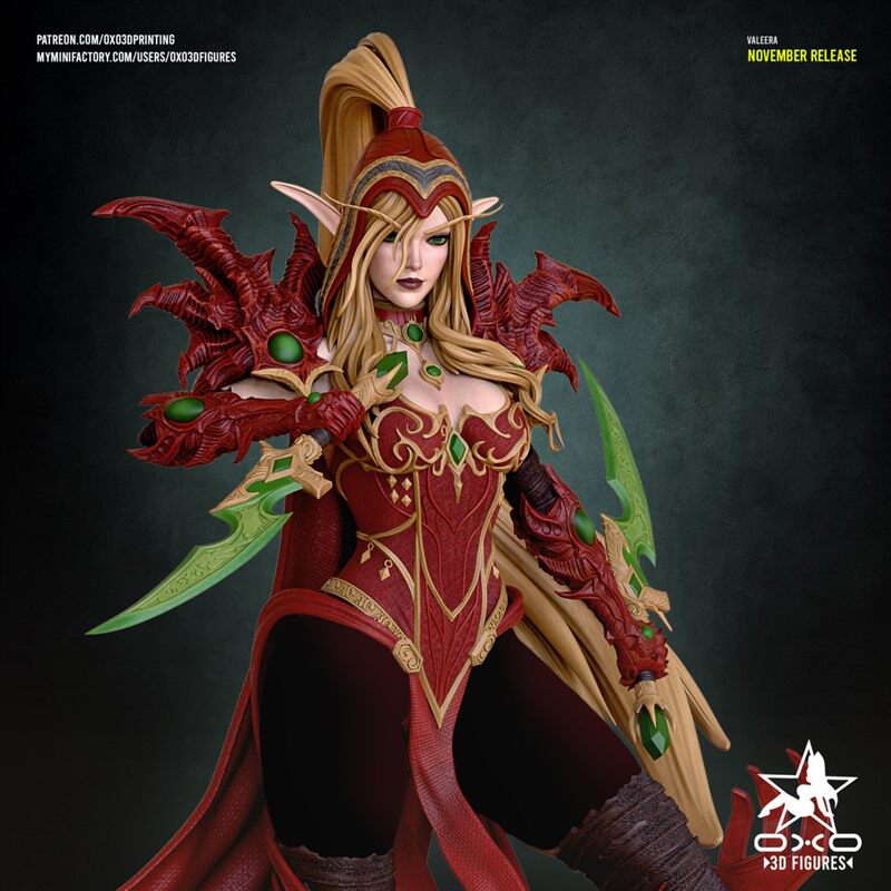 魔兽世界瓦莉拉萨古纳尔炉石传说3D打印模型STL文件素材高精度