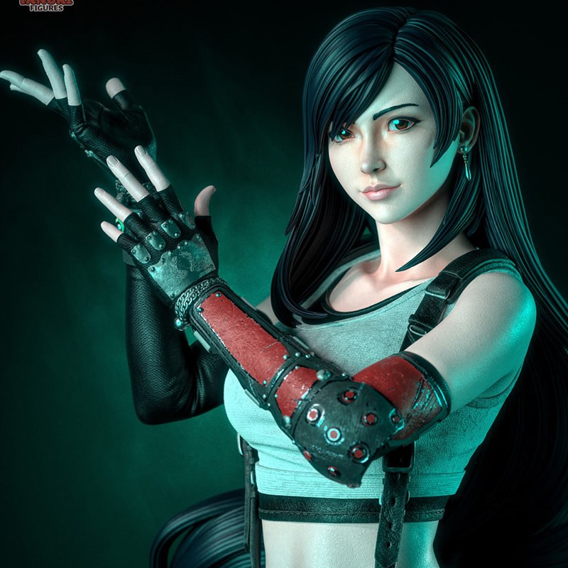 最终幻想7 蒂法洛克哈特3D打印模型STL文件素材高精度