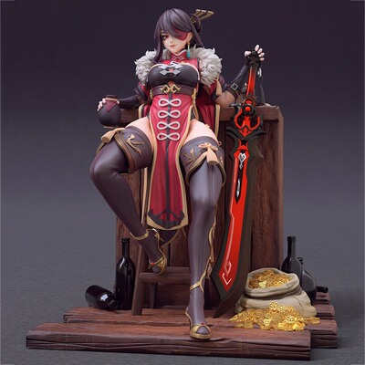 北斗Beidou南十字之主原神妖娆版3d打印模型stl图纸文件素材高精