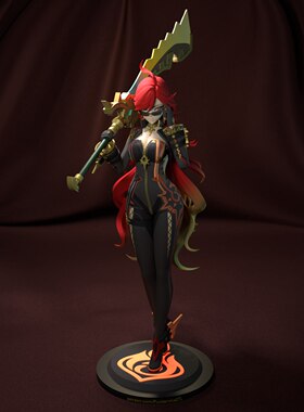 玛薇卡Mavuika火神原神纳塔战士3d打印模型stl图纸文件素材高精度