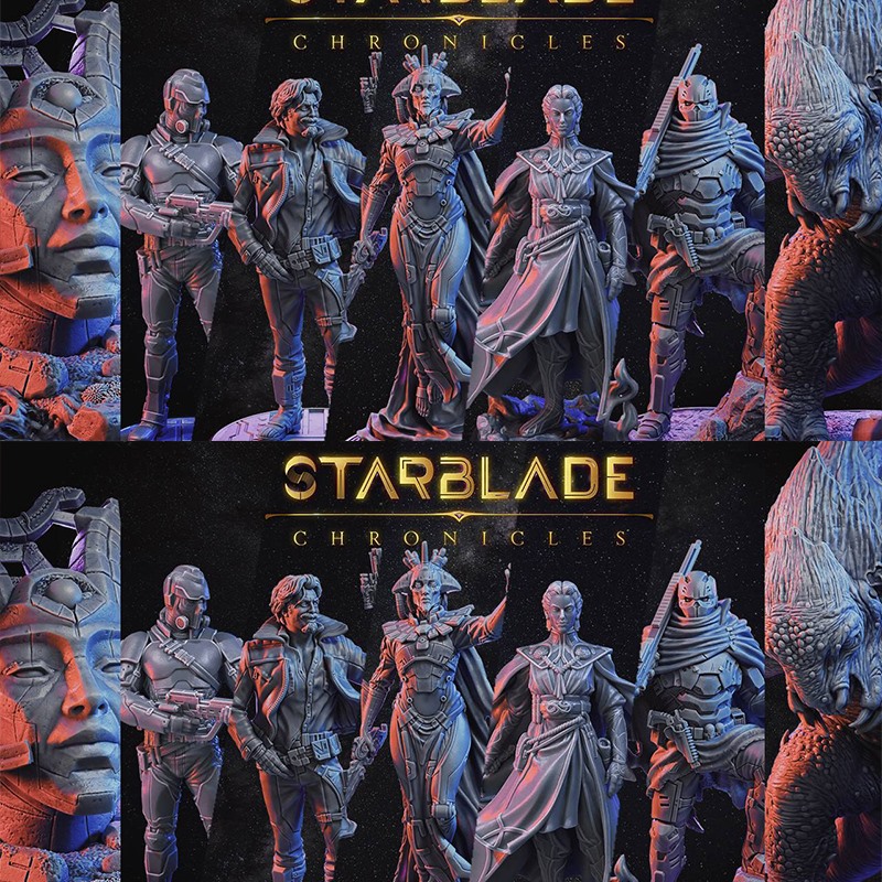 星宿劫传星刃编年史战士3D打印模型STL文件素材高精度桌游战旗