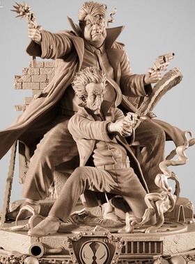 战锤40K狂暴战士萨姆Sam崔奇双人3D打印模型STL文件素材高精度