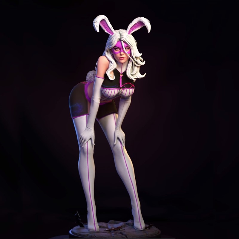 DC漫画白兔爱丽丝梦游仙境洛丽娜多德森3D打印模型STL文件素材