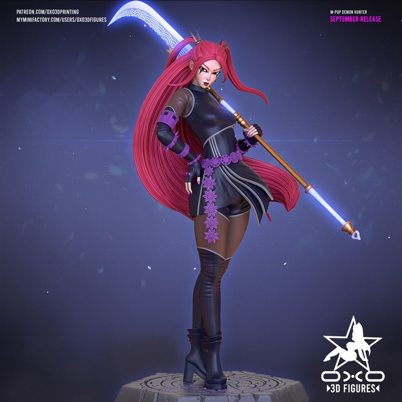 韩流恶魔猎人Mira米菈3D打印模型STL文件素材高精度