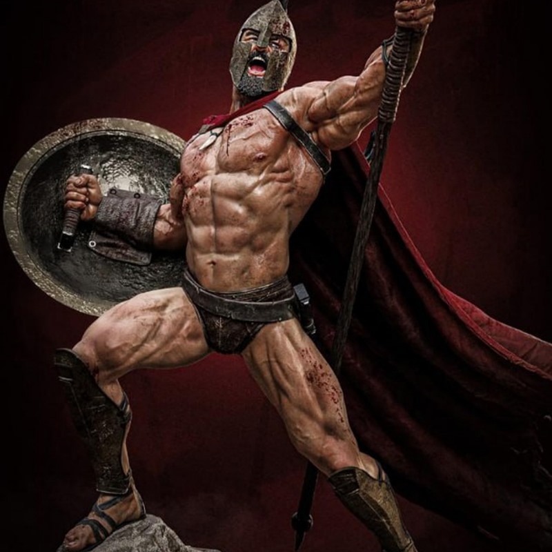 列奥尼达斯王Leonidas斯巴达国王勇士3d打印模型图纸stl文件素材