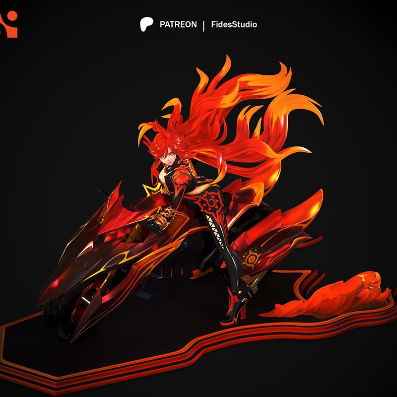 艾尔登法环Mavuika玛薇卡熔火女神3D打印模型STL文件素材高精度