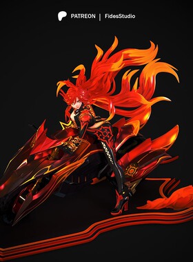 艾尔登法环Mavuika玛薇卡熔火女神3D打印模型STL文件素材高精度