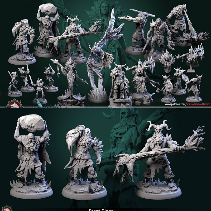 奇幻暗黑系暴雪主题3D打印模型STL文件素材高精度桌游战棋子