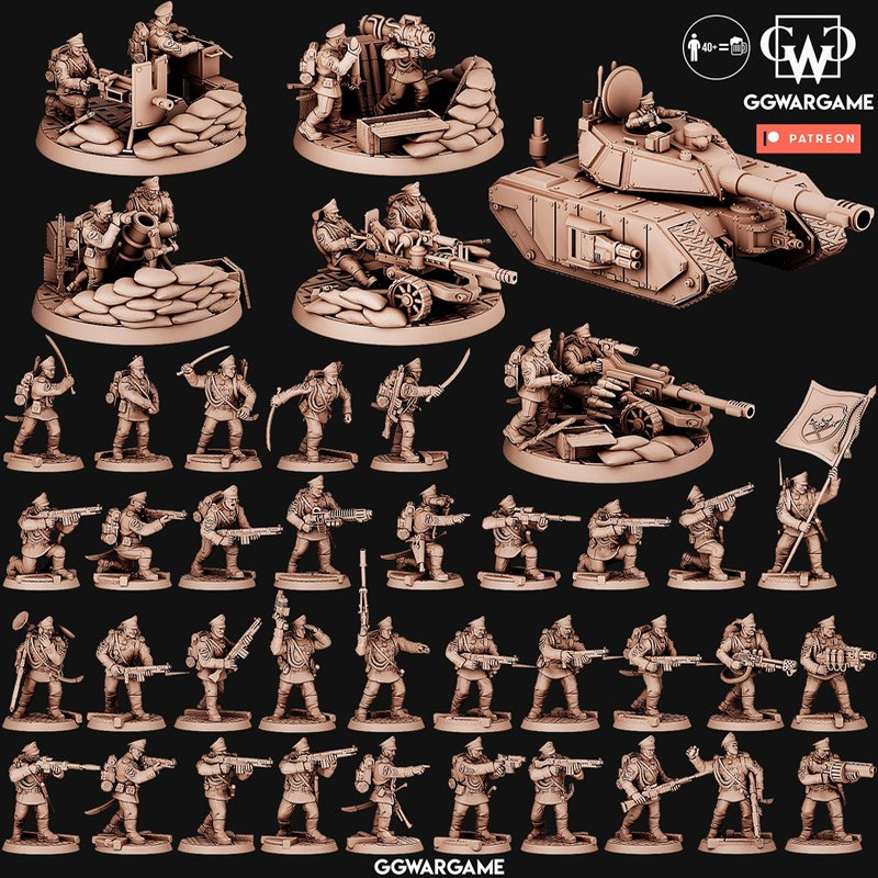 帝国防卫军深夜长夜军桌面游戏棋子3D打印模型STL数据文件战旗