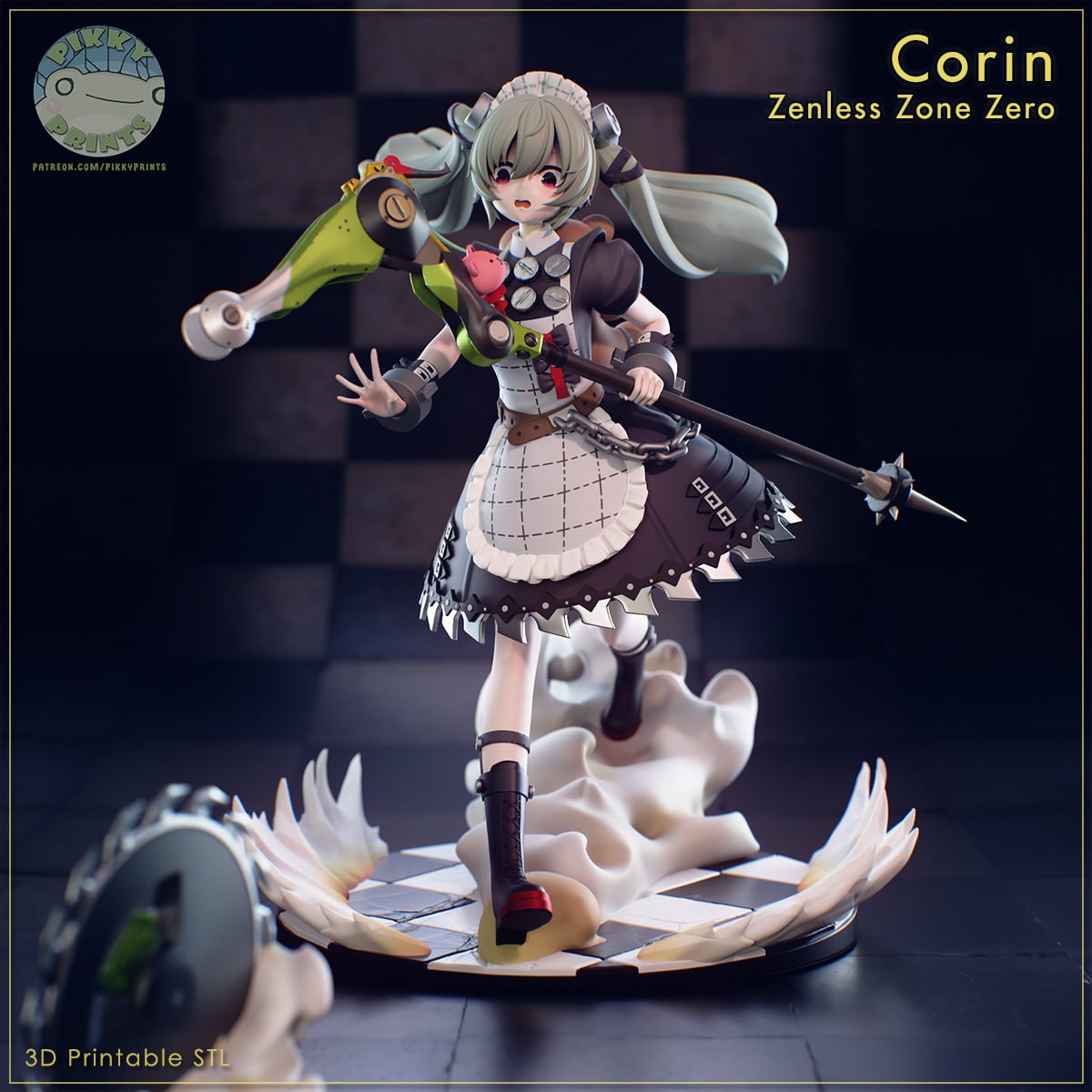 绝区零可琳·威克斯3D打印模型STL文件素材高精度