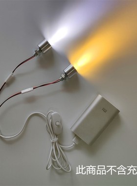 5vled灯珠强光超亮5伏led光源usb充电宝直流灯diy模型手工小灯泡