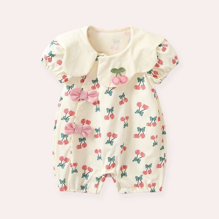BABY CLOTHES SUMMER CLOTHES NEWBORN BABY GIRL ONESIE PRINCESS FULL MOON HUNDRED DAYS HA CLOTHES CRAWLING CLOTHES SUMMER THIN