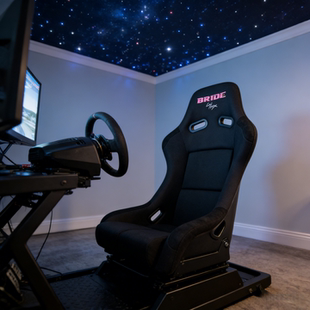 汽车座椅卸麂皮绒模拟器座椅VR座椅 全新BRIDE粉标赛车座椅改装