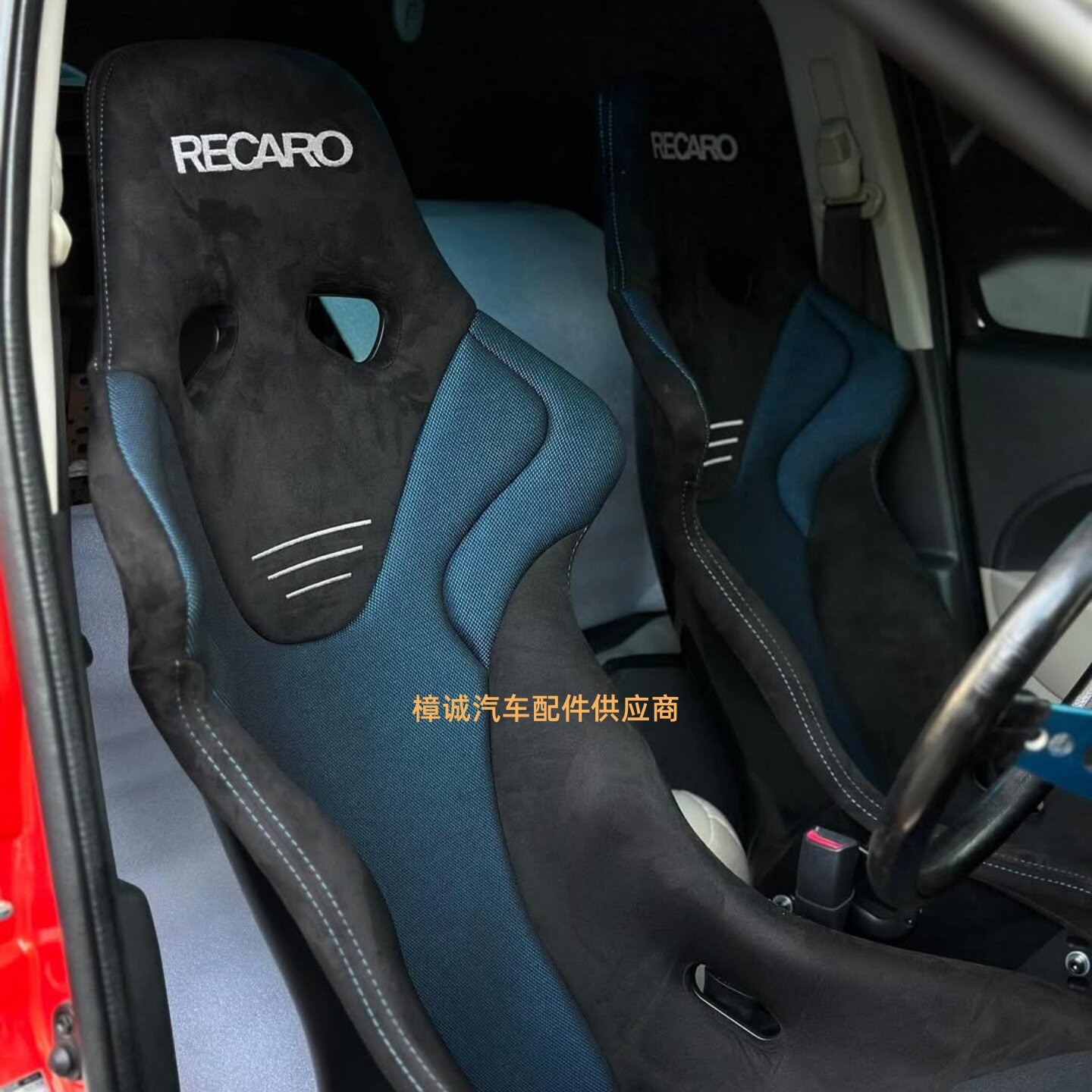 全新 RECARO赛车座椅RSG桶椅一体式改装汽车座椅游戏模拟器电竞椅