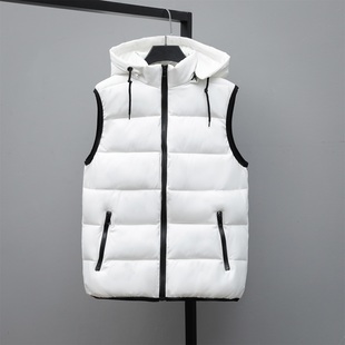 外套情侣百搭休闲马夹坎肩 羽绒棉马甲加厚保暖背心工装 秋冬季 男士