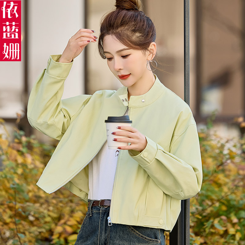 韩版宽松百搭小个子夹克短外套女