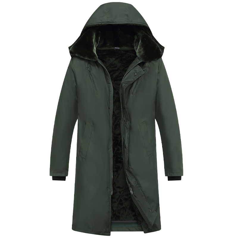 棉大衣长款冬季加厚防水保暖