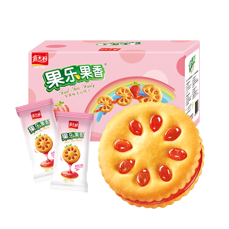 嘉士利夹心饼干零食独立小包装