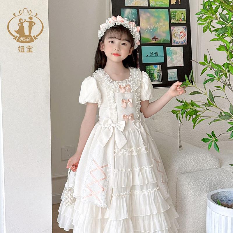 女童洛丽塔纯棉公主蓬蓬裙