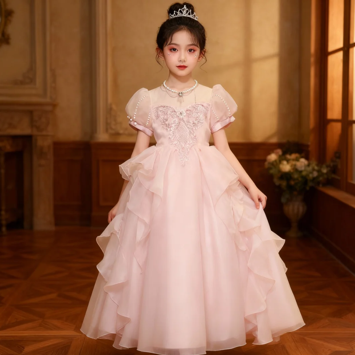 女童轻奢礼服裙2026新款