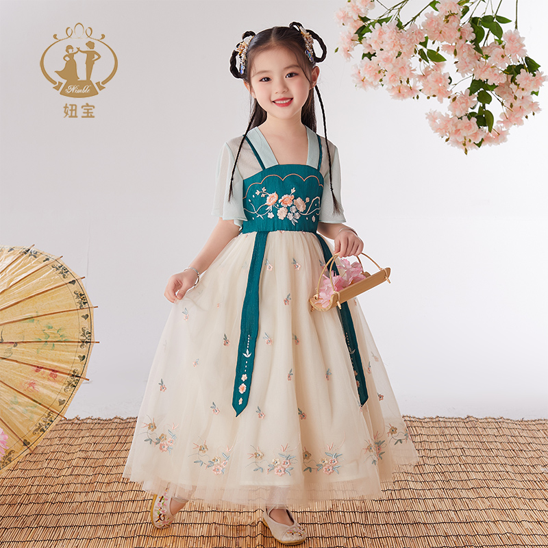 汉服女童夏款古装连衣裙