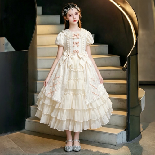 女童宫廷礼服春夏生日连衣裙