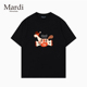 Mardi Mountain韩国正品 2026夏新款 专柜授权 黑白纯棉短袖 女t恤