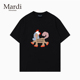 Mardi Mountain韩国正品 2026夏新款 专柜授权 黑白纯棉短袖 女t恤