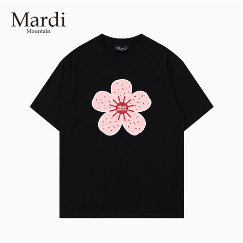专柜授权 Mardi Mountain韩国正品2026夏新款黑白纯棉短袖女t恤