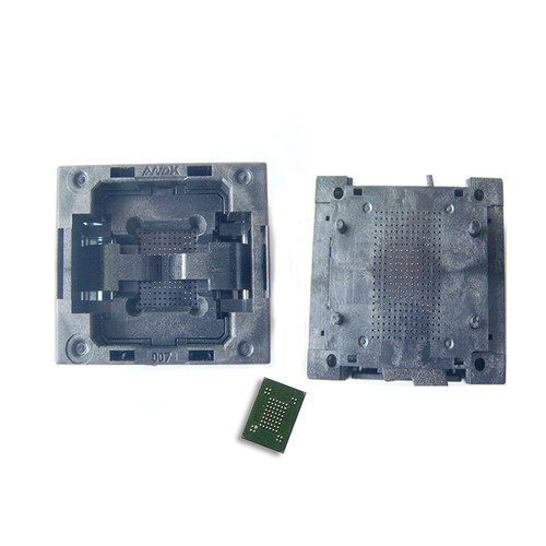 BGA63下压弹片老化座 0.8mm U盘芯片烧录座 BGA63-0.8测试座