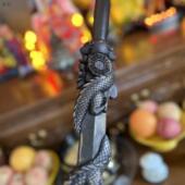 龙虎山道用枣木剑盘龙剑浮雕枣木剑80公分八卦龙剑道家用品枣木剑