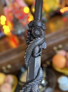 龙虎山道用枣木剑盘龙剑浮雕枣木剑80公分八卦龙剑道家用品枣木剑