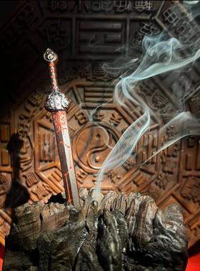 龙虎山雷击百年老枣木道家法器北斗七星天师剑宗教用品道士五雷剑