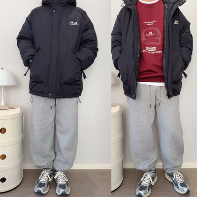 男大童青少年加厚棉服外套潮牌