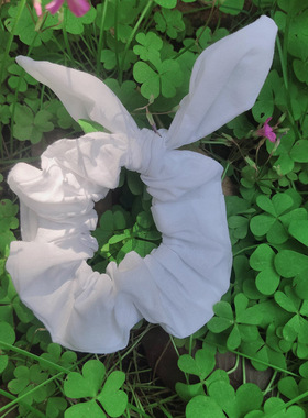 扎染手帕方巾纯棉材质 diy拓染白色白胚植物染草木染 发圈发箍