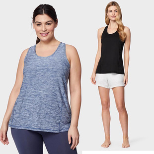 包邮150斤200斤欧美大码女速干轻薄健身跑步遮臀中长运动背心Y99