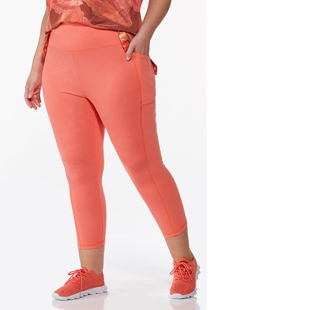 大瑕疵 220斤欧美大码 女弹力棉质高腰口袋运动瑜伽九分裤 Y125 170